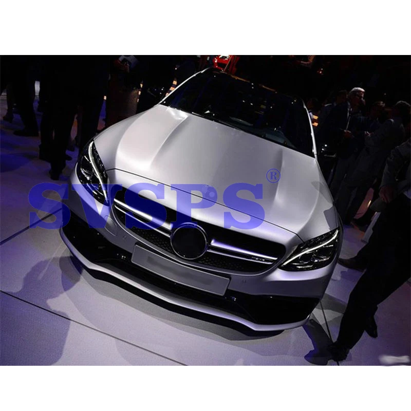 Высокое качество ABS передняя средняя решетка для Mercedes Benz c-класс W205 C200 C260 C300 C180 C63 AMG стиль