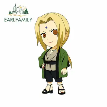 

EARLFAMILY 13cm x 6cm For Tsunade Senju Car Accessories Stickers Anime Decal Car Door Protector Vinyl Material Decoration