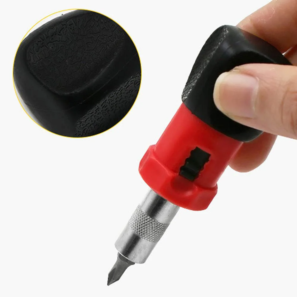 

Metal+ Plastic Key Ratchet Screwdriver Wrench Handle Ratchet Socket Screw Driver 6.35mm Magnetic Hexagonal Interface