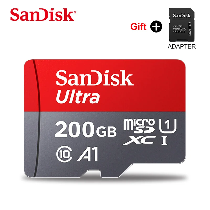 Sandisk Оригинальная карта памяти 200 ГБ 128 Гб 64 Гб Micro sd карта 32 Гб 16 Гб micro sd карта cartao de карты памяти - Емкость: 200GB