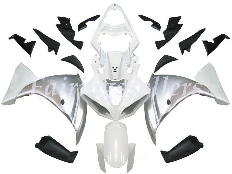 YZF-R1 White Silver R1 (2009-2012)
