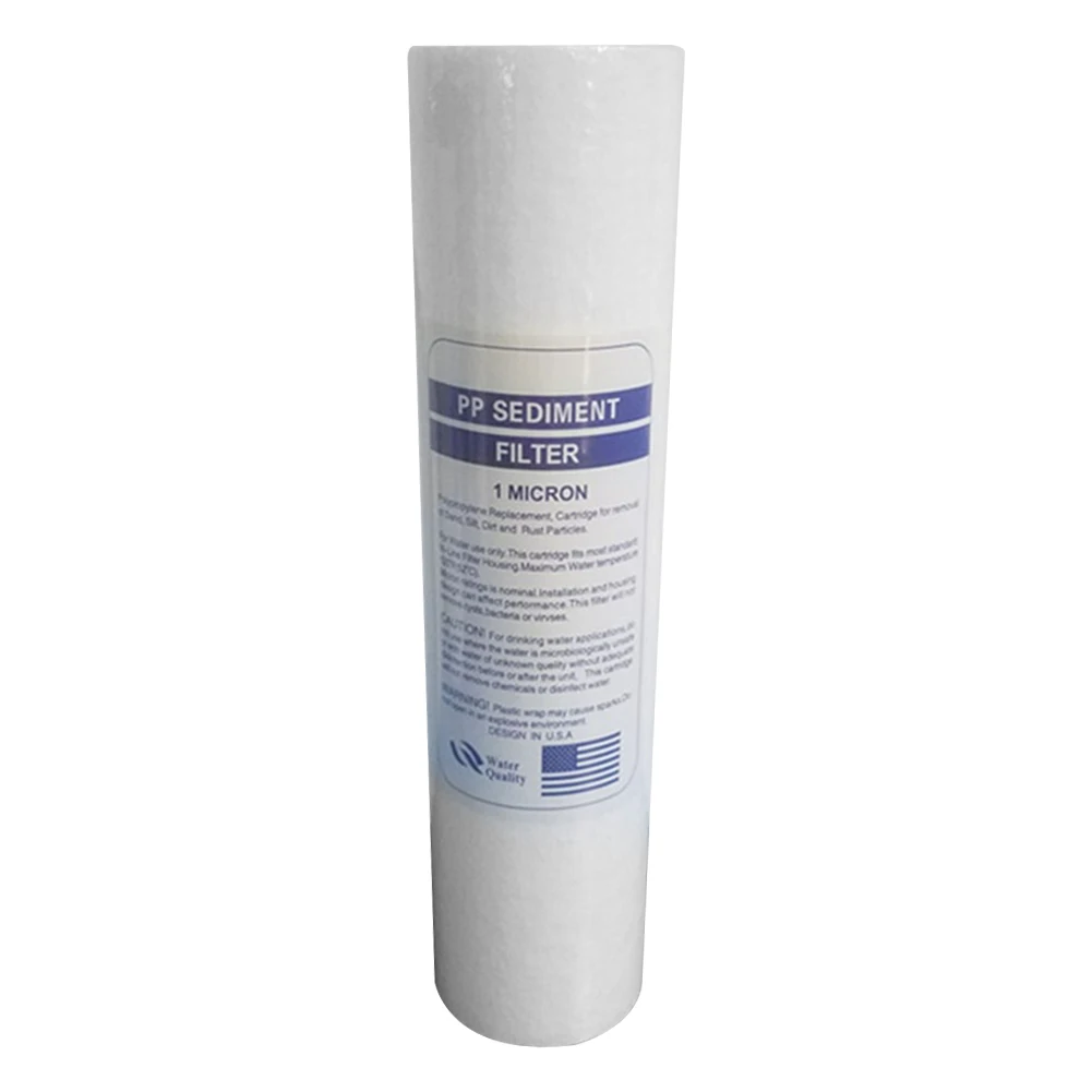 RO Water Replacement PP Sediment Filter 1 Micron / 5 Micron 10'' Acupuncture Process 6.2*6.2*25.4cm Cartridge Reverse Osmosis