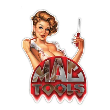 

Car Stickers MAC Tools Made In The USA Beautiful Lady Vinyl Decal Car Styling Motorcycle Auto Decoration