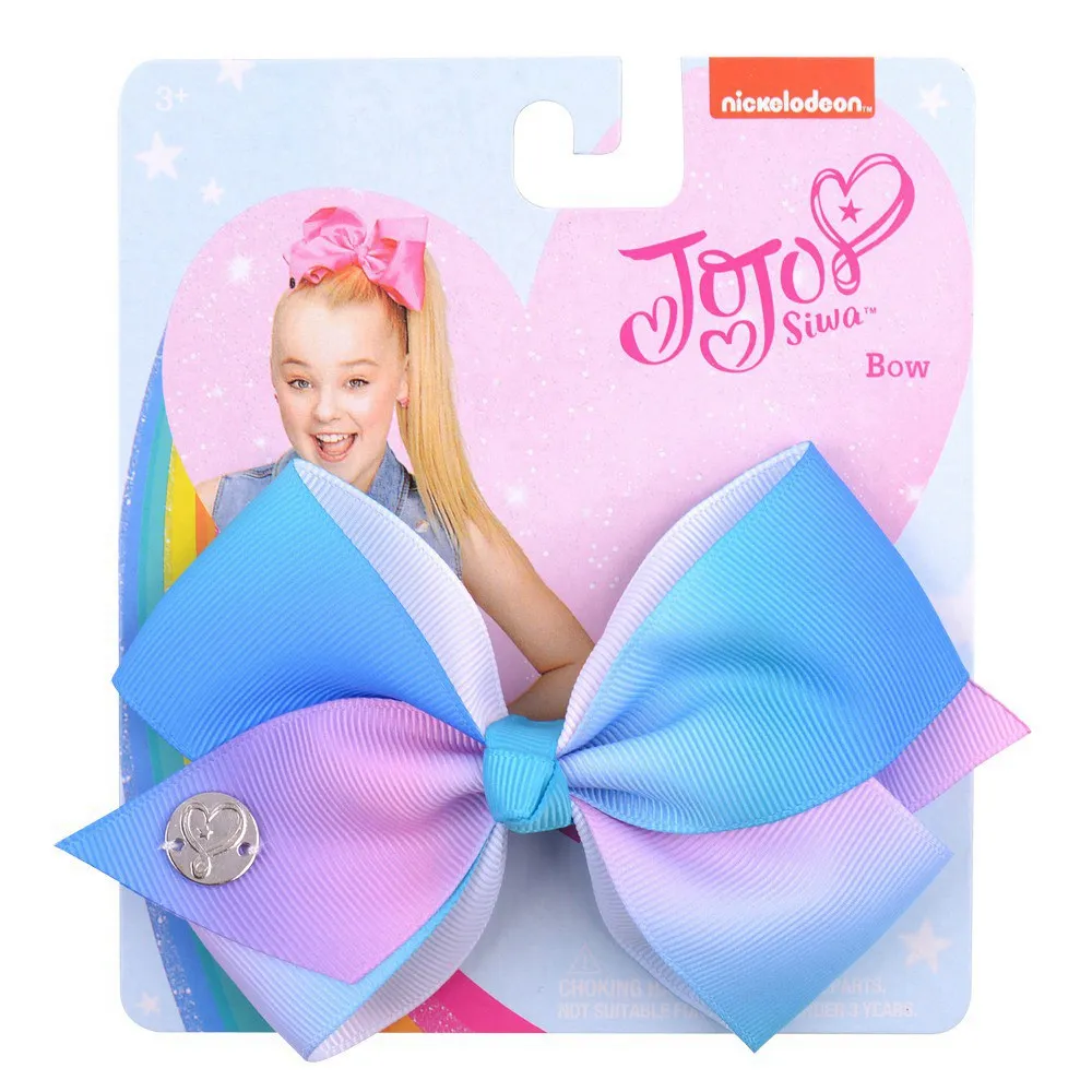 11-6 4,5 дюймов JoJo Луки Jojo Siwa Радуга Печатный узел лента бант для девочек ручной работы Изысканная заколка для волос Детские аксессуары для волос - Цвет: 11-6