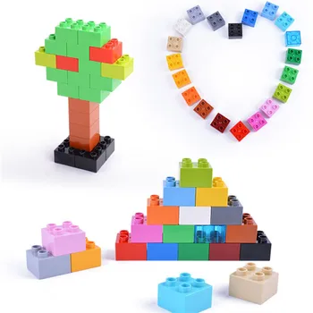 

50pcs 2*2 High Bricks Classic Large Building Blocks Parts Compatible