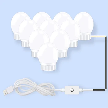

Led mirror bulb USB mirror front lamp touch switch cosmetic mirror lamp