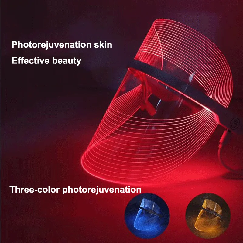 3-Цвет светодиодный светильник фототерапии Приспособления для красоты бытовой