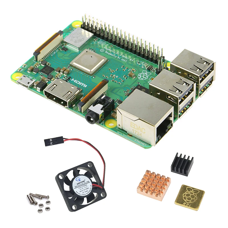 Raspberry pi 3b plus базовый набор с + вентилятором и радиатором raspberry plus|Демонстрационные