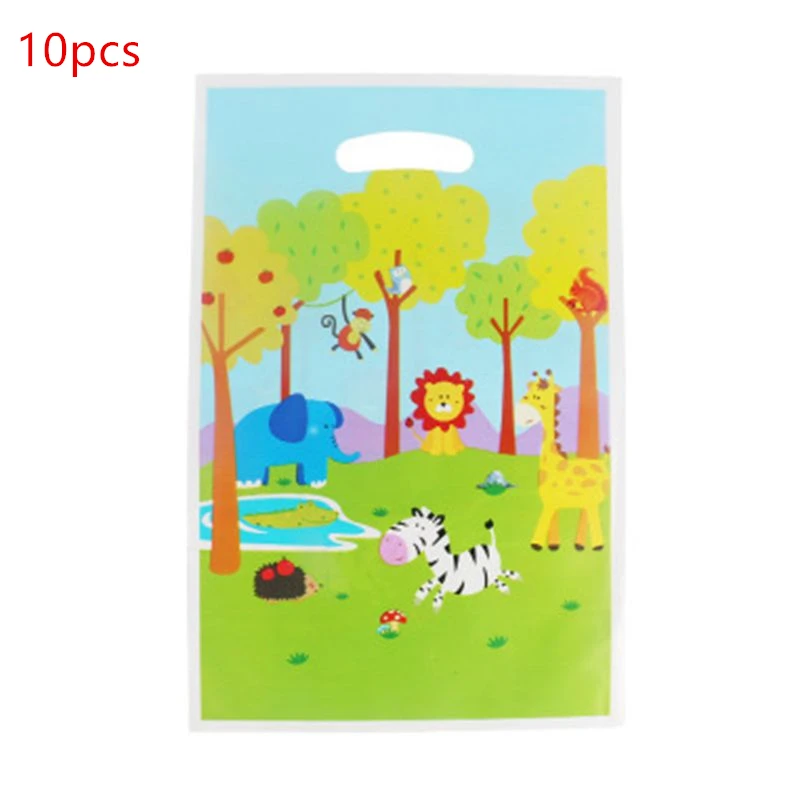 Подарочный пакет в виде джунглей с животными мешок для ловушек сумка конфет