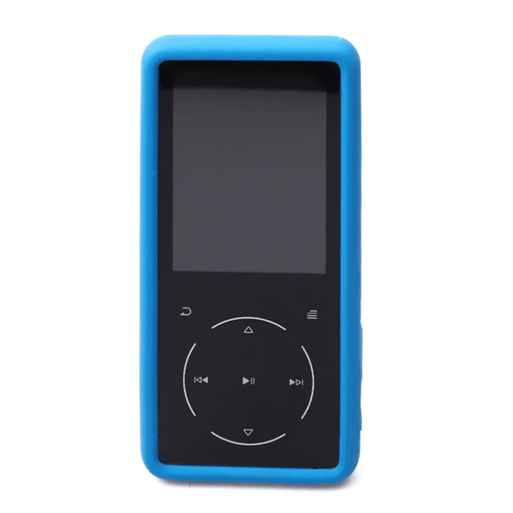 Anti-scratch Thin Soft Silicone Replacement Protective Case Non-Slip Cover Flexible Solid MP3 Player Case For SOULCKER D16 - Цвет: Sky Blue