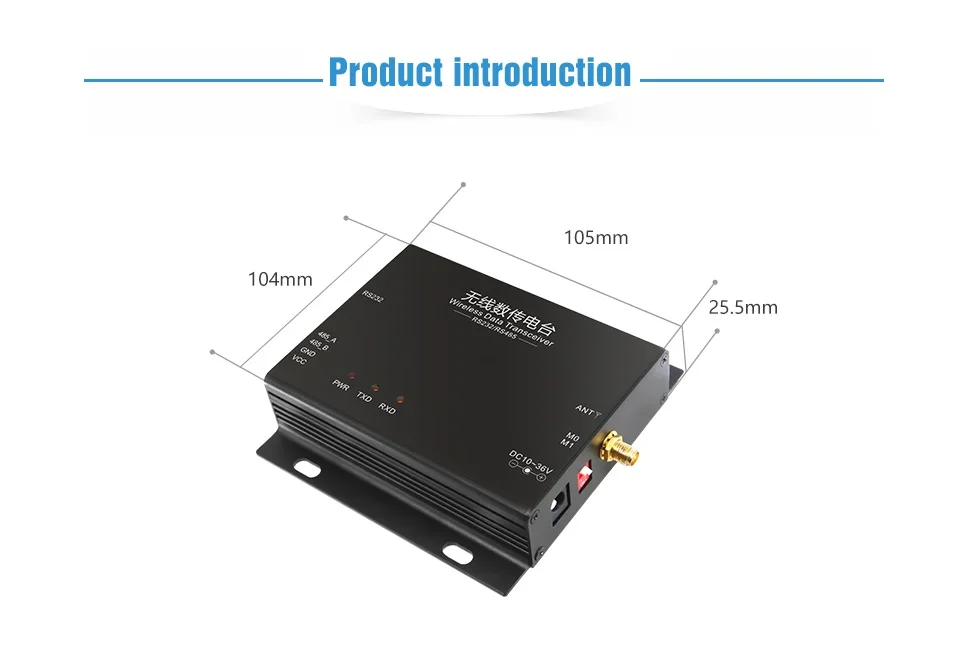 E32-DTU-433L37 LoRa SX1278 433 мгц дальность 5 Вт приемопередатчик 37dBm 20 км RS232 RS485 wifi последовательный порт передачи данных