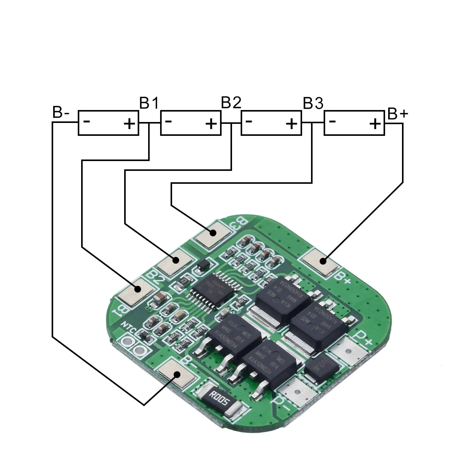 ShengYang 4S 14 8 в/16 в 20A пиковая плата защиты литий ионной батареи BMS PCM bms pcm для литиевой
