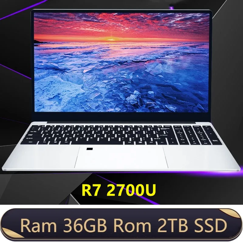 Ryzen R7 2700U Оперативная память 36 Гб 2 ТБ SSD ультрабук металлический компьютер с