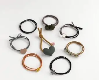 5 40 компл./лот 8 шт./компл. DIY простой мульти смолы мультфильм цветы резинки эластичные резинки для волос Инструменты для укладки волос аксессуары HA1629 - Цвет: 5