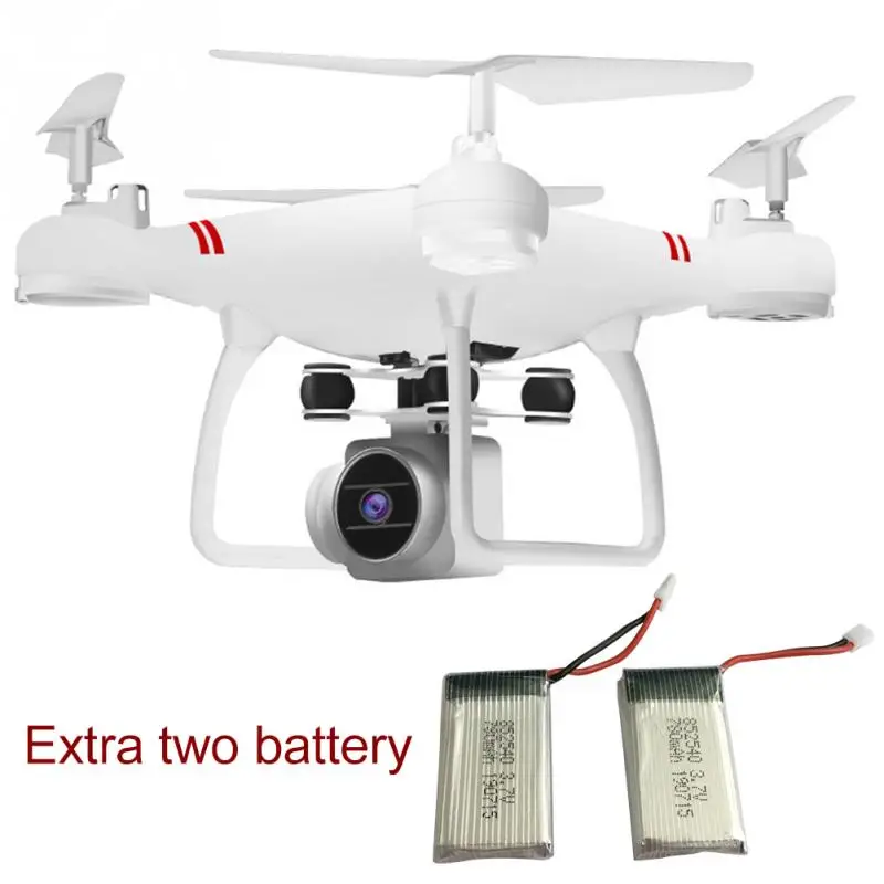 Радиоуправляемый вертолет Дрон с/без камеры HD 1080P wifi FPV селфи камера дроны Профессиональный складной Квадрокоптер жизнь HJ14W - Цвет: Extra 2 battery