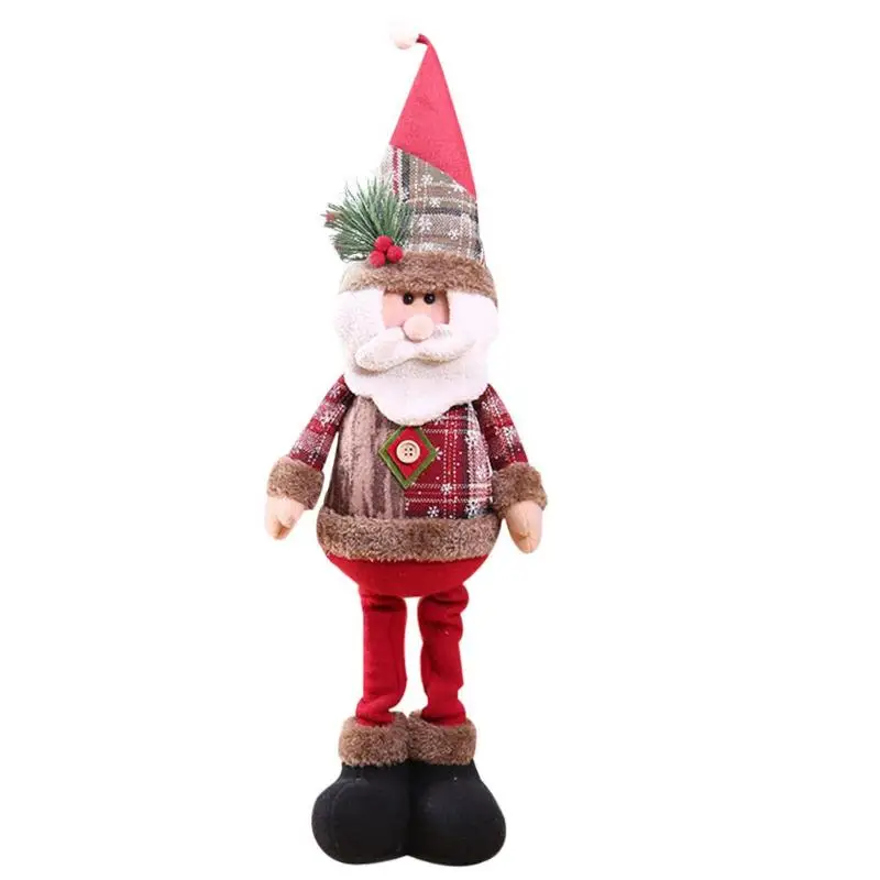 Рождественская плюшевая кукла, выдвижной подарок для детей, декор праздничного стола, украшение для дома, рождественские украшения для дома, Декорации для дома - Цвет: Santa Claus