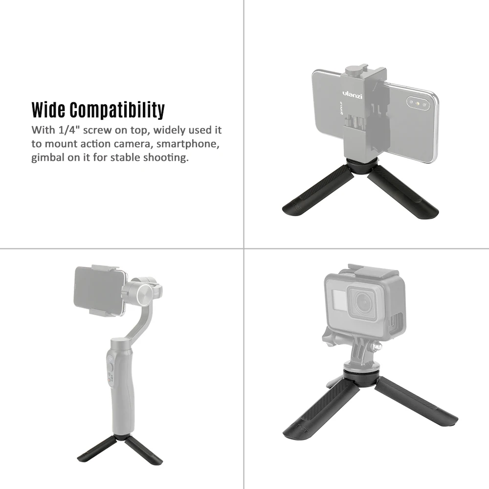 Ulanzi MT-05 мини штатив Стенд для Zhiyun Smooth Q/Smooth 4/для Feiyu/OSMO Mobile 2 Gimbal для селфи палка Стабилизатор камеры