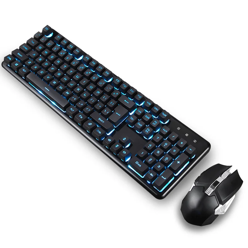 

Keyboard with Mouse Set Rechargeable Backlight Mechnical Gaming Keypad Set GV99
