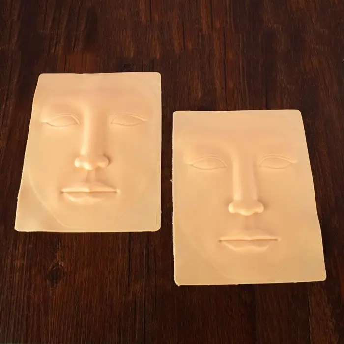 3D Силиконовый Перманентный макияж бровей Лицо губы кожа для обучения татуировкам инструмент для обучения JS11