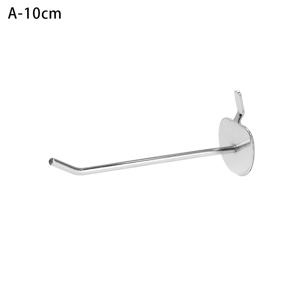 A-10cm 5 шт. Дисплей крючки для хранения стеллажи для выставки товаров полки супермаркета Дисплей вешалка один Pegboard крюк колышек в розницу для магазина, гаража Кухня стеллаж для выставки товаров - Цвет: A-10cm