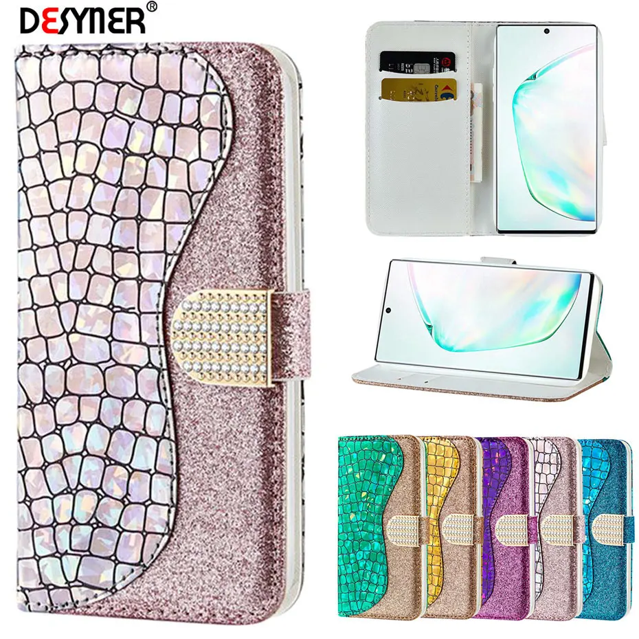 

Glitter Bling Flip Case for Samsung Galaxy Note 10 Leather Case for Samsung Galaxy Note 10 Pro Cover