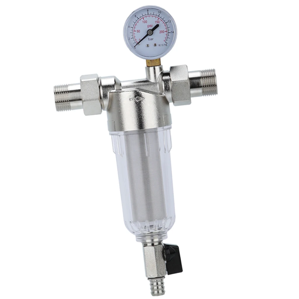 500 Micron Household Mesh Sediment Trapper Water Filter System 3/4'