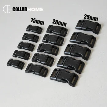 

200pcs Plastic buckle release belt buckles 15mm 20mm 25mm webbing ribbon DIY dog collar bag knapsack garment sewing accessories