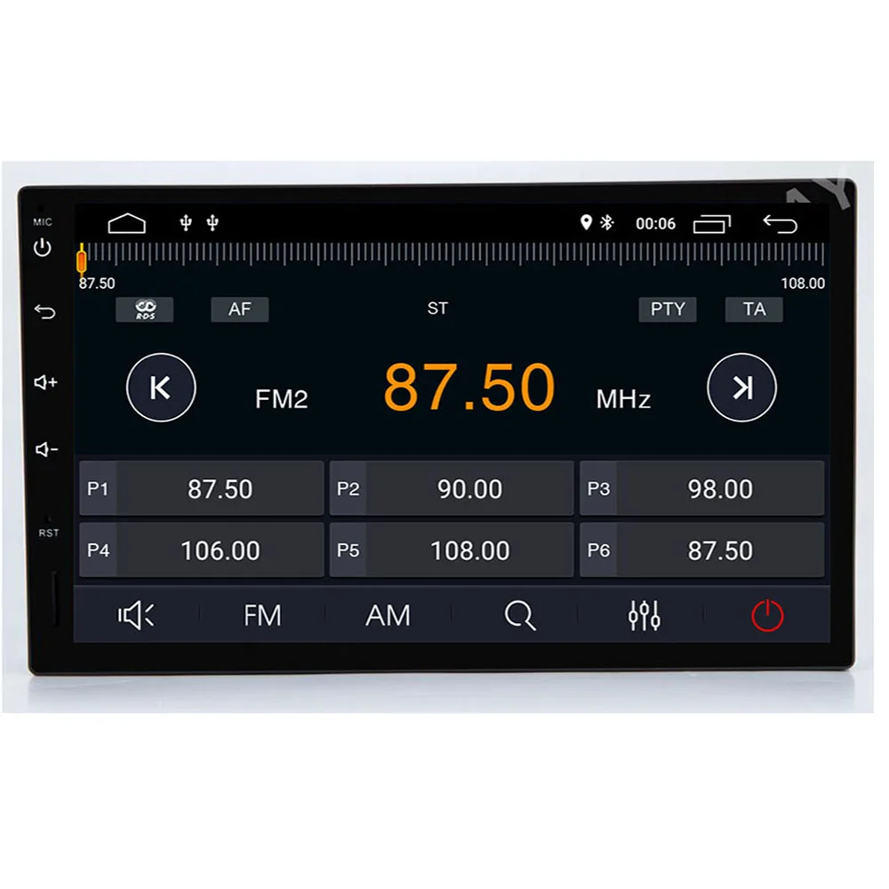 Excellent 7inch Android9.0 8 CORE 4+64G PX5 Universal 2 DIN Car DVD 4G Internet SIM Modem Car Radio Auto Stereo GPS PC PAD 2