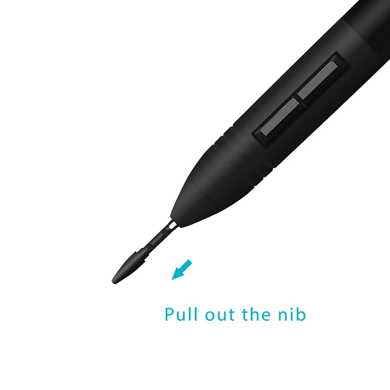 Huion 10팩 교체용 펜 펜촉 PN01 펜 팁 PEN68 PEN80 스타일러스 그래픽 태블릿 420 NEW 1060PLUS H420 WH1409(2048)