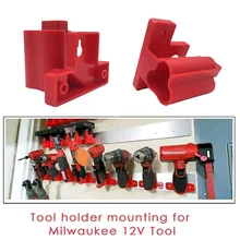 

High Quality 2 Packs Tool Holder Mount For Milwaukee M12 Tool Hanger New With Screws Power Tool Bracket Storage