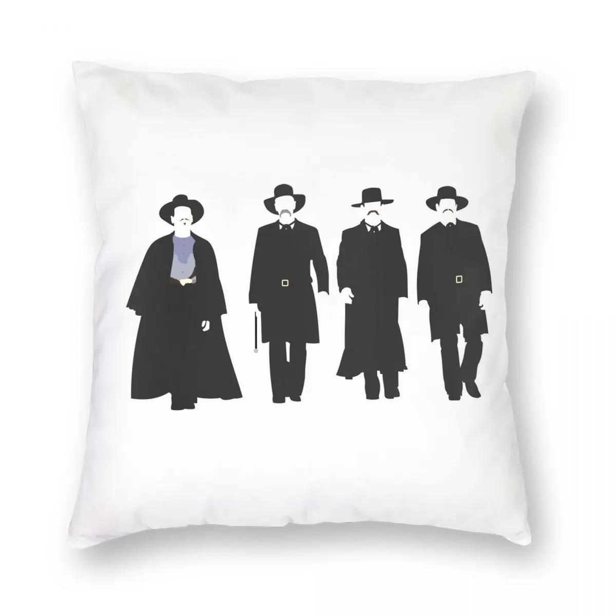 

Tombstone Justice Is Coming Square Pillowcase Polyester Linen Velvet Pattern Zip Decor Throw Pillow Case Sofa Seater Cushion