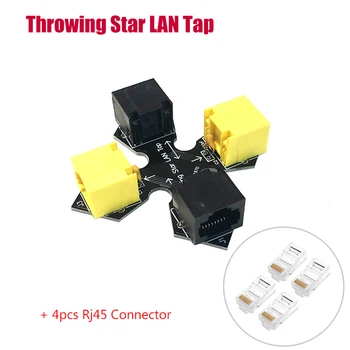 

Passive Ethernet tap Throwing Star LAN Tap Network Packet Capture Mod Replica Monitoring Ethernet Communication Rj45 Connector