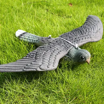 

New Flying Falcon Cat Bird Scare Protect Fish Garden Decoy Humane Bird Deterrent