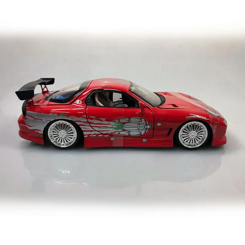 JADA 1/24 масштабная серия фильмов Модель автомобиля игрушки 1993 Mazda RX-7 литая под давлением металлическая модель автомобиля игрушка для коллекции, подарок, для детей