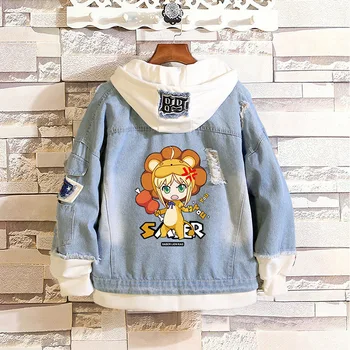 

Stay night Emiya Shirou Sweatshirts Hoodies Cosplay costumes denim jacket Men women Jackets cartoon casual Jean jacket