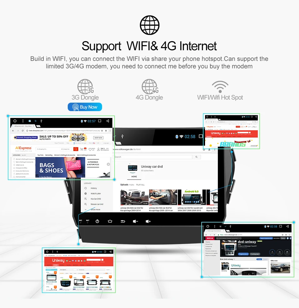 Top Uniway AIX459071 IPS android 9.0  car dvd for Hyundai IX45 Santa fe 2013  2014 car radio stereo navigation car dvd player gps 12