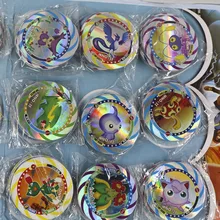 12 шт./компл. Bling Flash Card блестящие карточки с покемонами для детей коллекции игрушек Dragon Ball Z карты Ultman Kaiju Goku