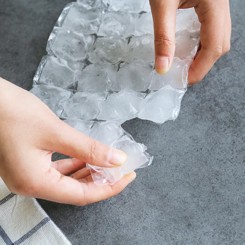 Disposable Ice-making Bags Ice Cube Tray Mold Ice Mould 10pcs/pack Summer DIY Drinking Tool Cooler Bags silicone ice cube maker ice maker