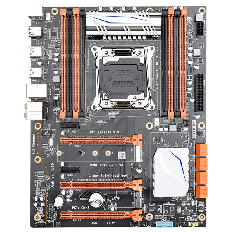 

New x99 Motherboard Simulator Multi-Open Desktop Host Computer Lga2011-3 Ddr3 Three Generation Memory Support E5 2678V3