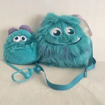 

Soft Plush Sullivan Plush Backpack Creative Plush Messenger Bag Coin Purse Cell Phone Bag Girl Plush Doll Gift Children's Toys