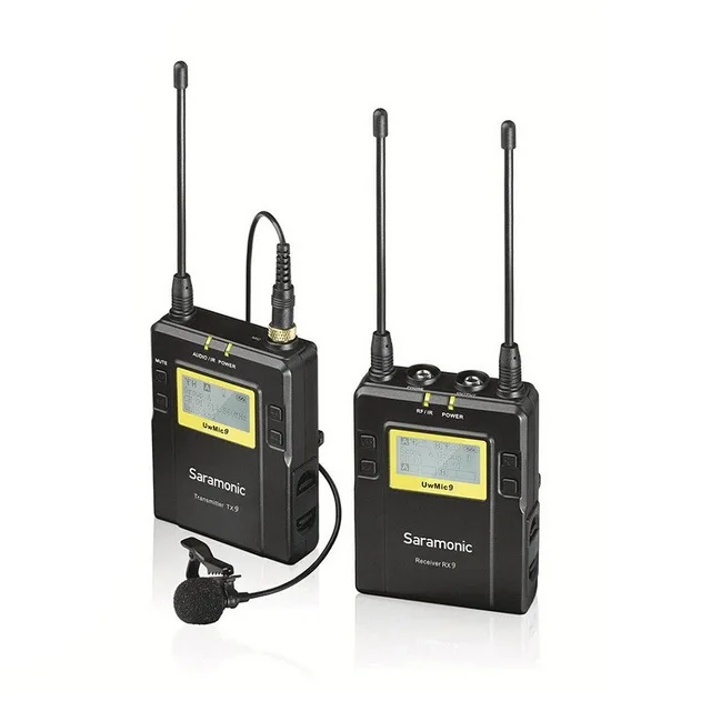 Saramonic UWMIC9 вещания UHF камера Беспроводные ПЕТЛИЧНЫЕ микрофонные системы Передатчики+ один приемник для DSLR видеокамеры - Цвет: RX9andTX9