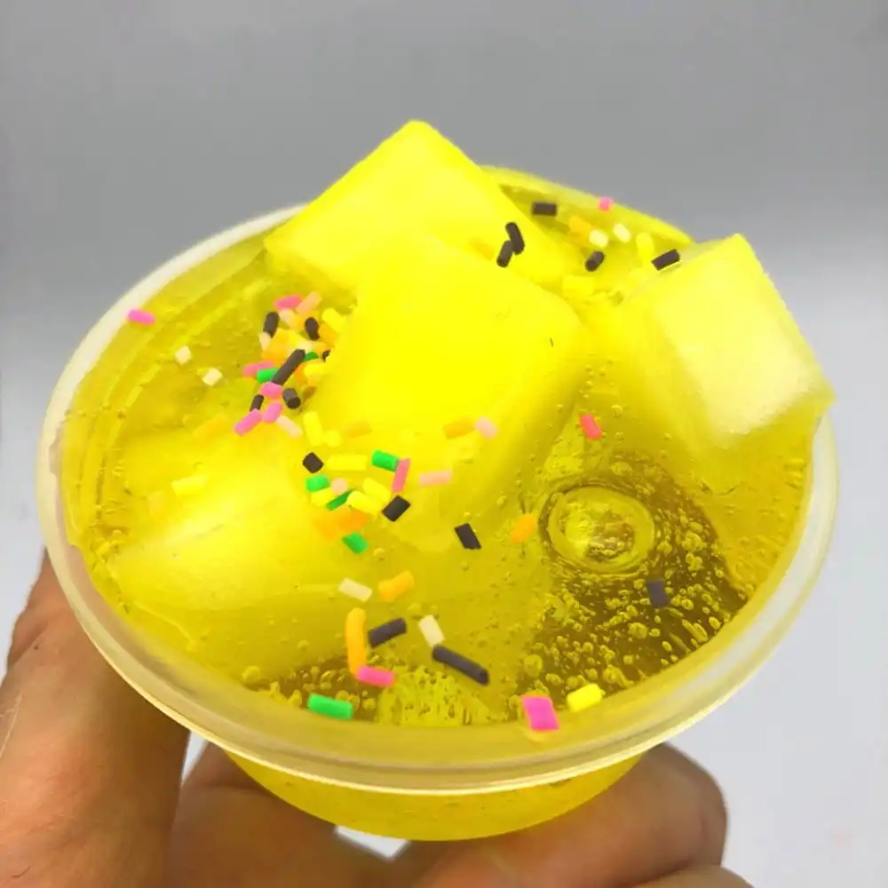 3d mermaid jelly foam clay slime diy soft cotton