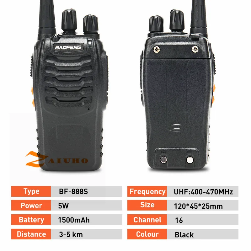 Baofeng BF 888S иди и болтай Walkie Talkie “иди 888s UHF 5 Вт 400 470 МГц BF888s H777 дешево двухстороннее
