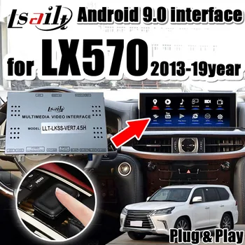 Android 7.1 GPS Navigation Video Interface for 2014-19 Lexus LX570 12.3' with 32G ROM support Iphone/Android Carplay dongle vk 162 gps g mouse usb gps navigation receiver module support for google earth windows android linux gmouse usb interface cp2102