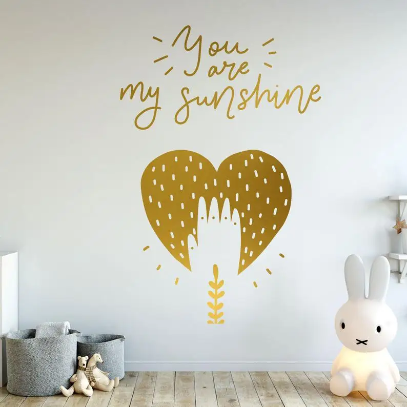 Настенная надпись You are my sunshine декоративная стена для детского сада Стикеры