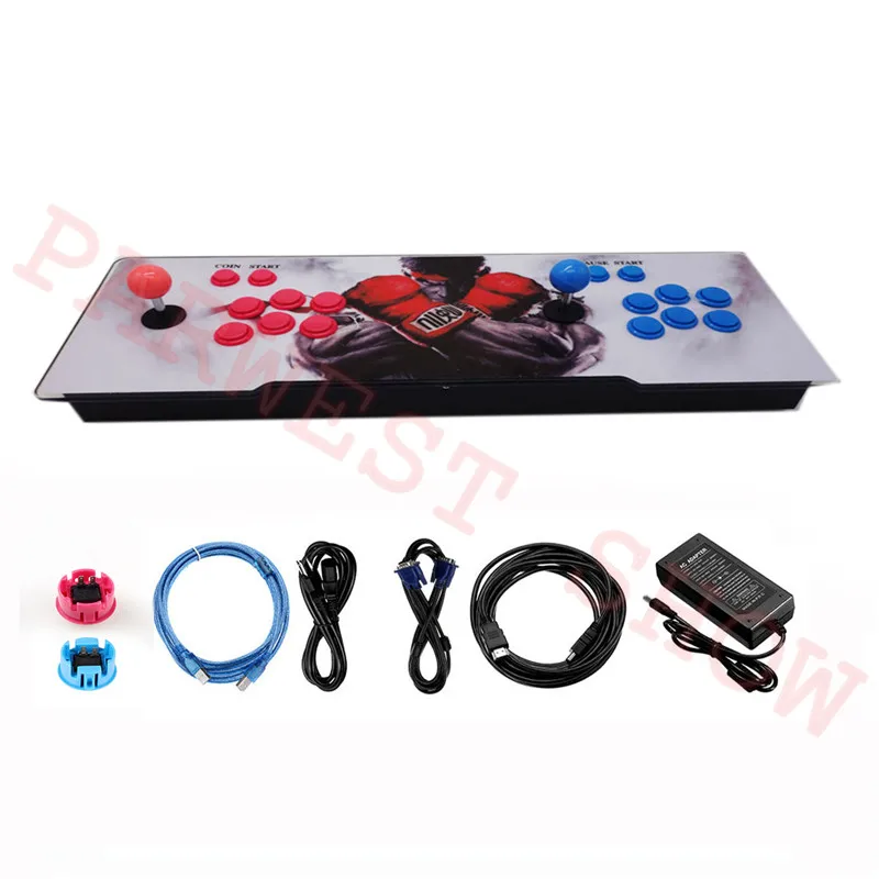 3D Pandora 2448 в 1 аркадная игровая консоль Figthing Stick с кнопкой 2500 В 1 печатная плата для 2 игроков домашняя аркадная машина - Цвет: 2448 in 1(C)