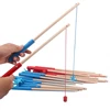 High Quality Wooden Magnetic Fishing Rod Toys For Kids Fishing Game Accessories 1