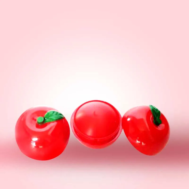 Увлажняющий стойкий бальзам для губ, 12 г, Детские губы, уход за кожей, милая губная помада в форме яблока - Цвет: Красный