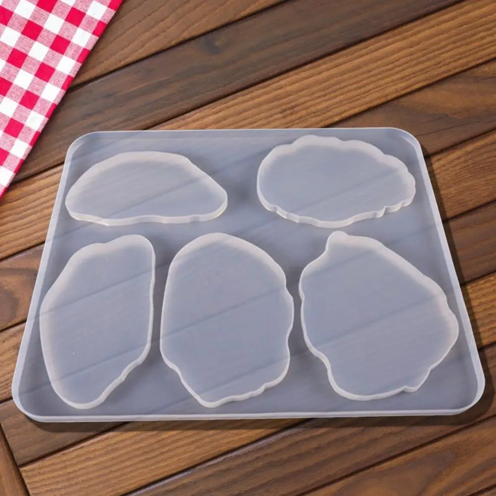

1 Pcs Transparent Silicone Resin Molds Irregular Coasters Pendant Mold For Jewelry Making DIY Craft Decorations Resin Ornaments
