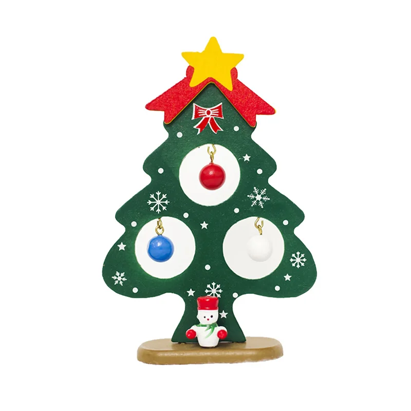 20 см DIY украшение Рождественская елка Новогоднее украшение стола мини Рождественская елка украшения миниатюрная елка искусственная столешница - Цвет: 9x14cm green